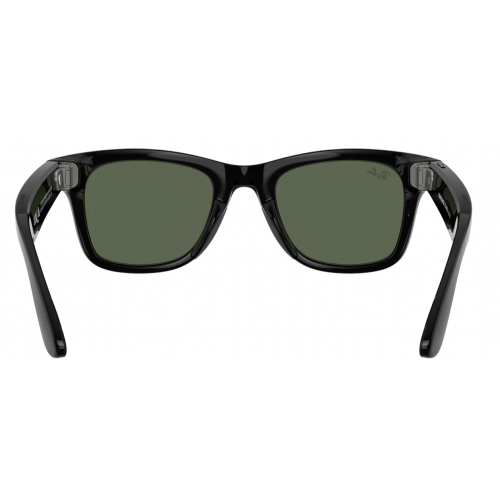 Умные очки Ray-Ban Meta* Wayfarer Gen 2 Shiny Black, Солнцезащитные линзы G-15 Green (RW4012), размер M